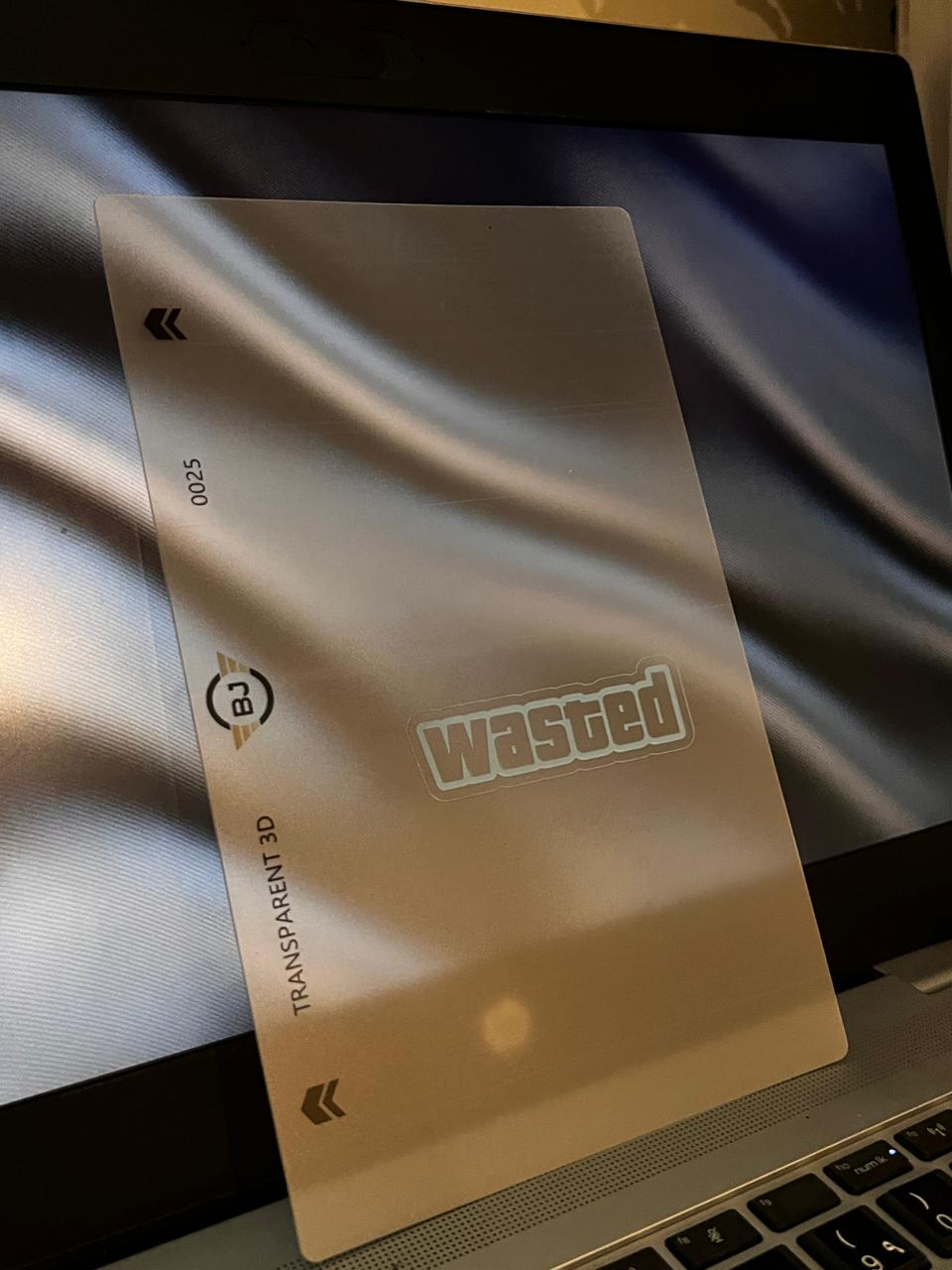 GTA Wasted Transparent 3D Phone Skin
