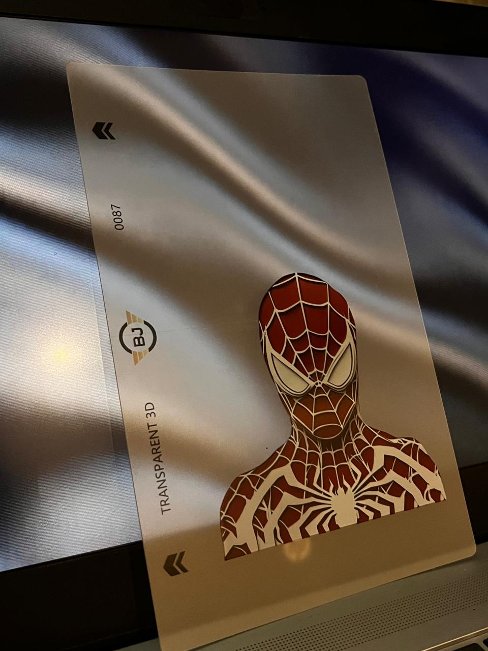 Transparent Spider-Man 3D Phone Skin